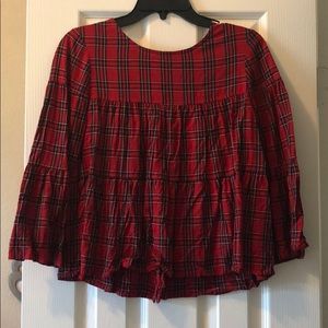 Madewell peplum top